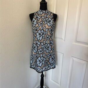 Plenty by Tracey Reese size 6 Blue Lace Sleeveless Dress